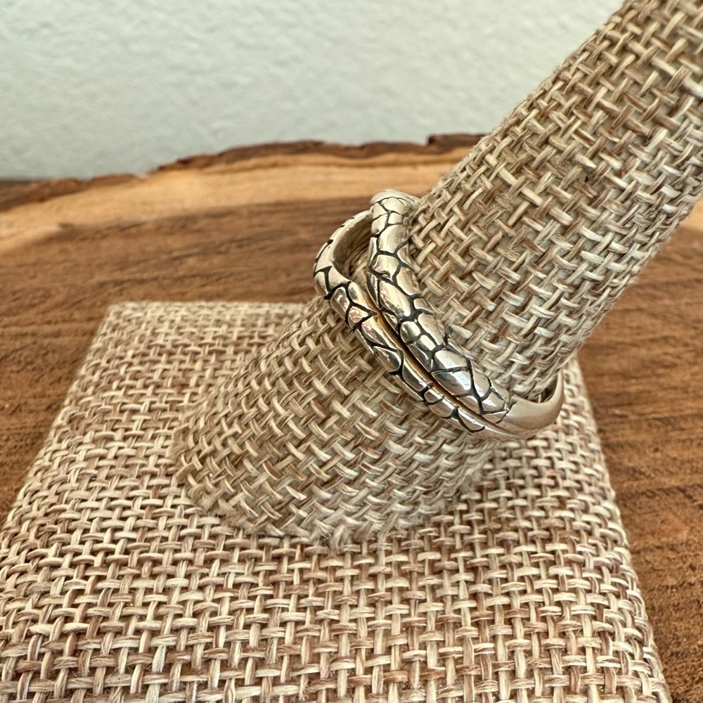 Sterling Silver Ring Guard / Enhancer / Wrap / Jacket - 2 Piece Size 9 - Picture 2 of 10